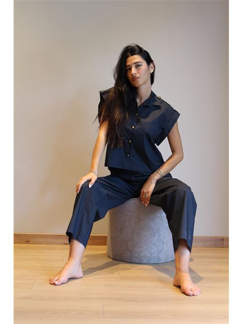 Blusa con bottoni oro DIECI MINUTI | 8753